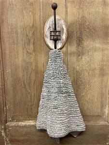 Goosie Grey Shaggie Towel by Janey Lynn's Designs