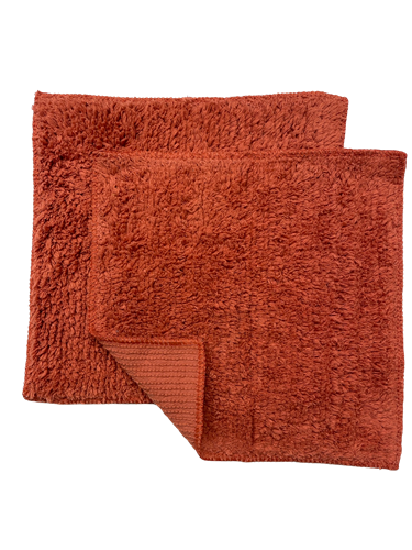 Stoneware Clay Shaggies® by Janey Lynn's Designs.  The super soft multipurpose cloth that goes with EVERY decor.