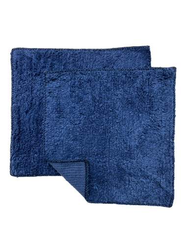 Out of the Blue Shaggies by Janey Lynn's Designs.  The super soft multipurpose cloth that goes with EVERY decor.
